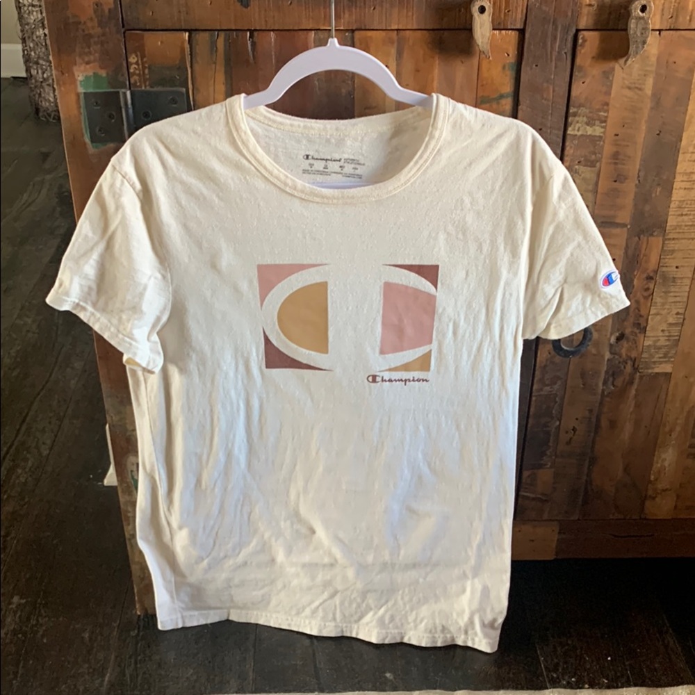 Champion Cream Graphic T-Shirt